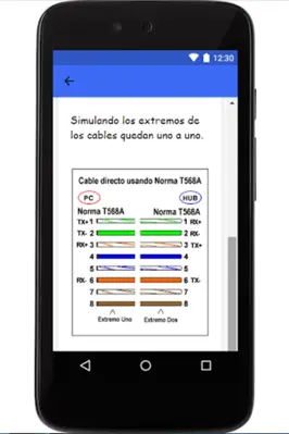 Colores Conector RJ45 android App screenshot 2